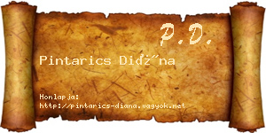 Pintarics Diána névjegykártya